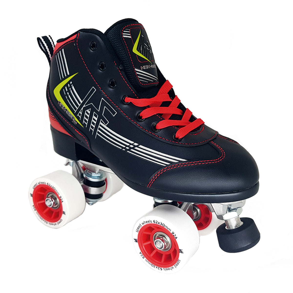 KRF HCK-350 PRO ROLLER QUAD SKATE BLACK/RED