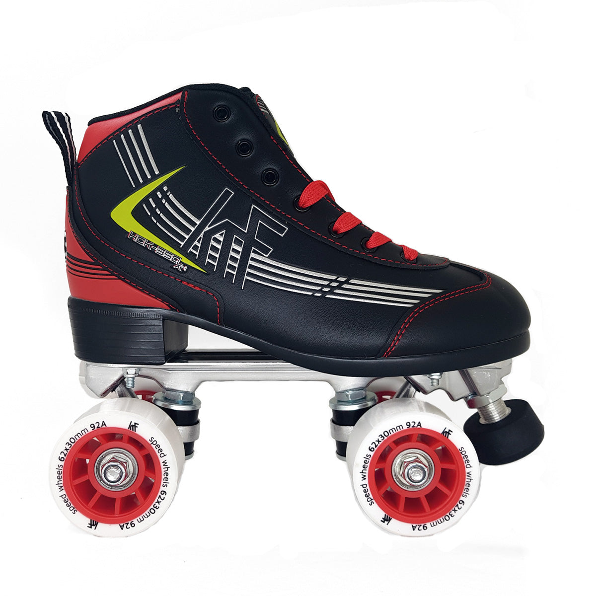 KRF HCK-350 PRO ROLLER QUAD SKATE BLACK/RED