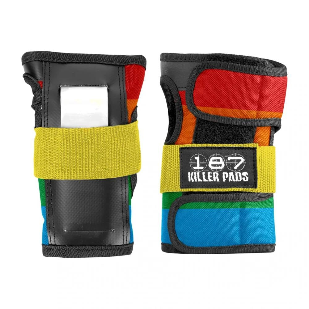 187 Wrist Guard Rainbow and black