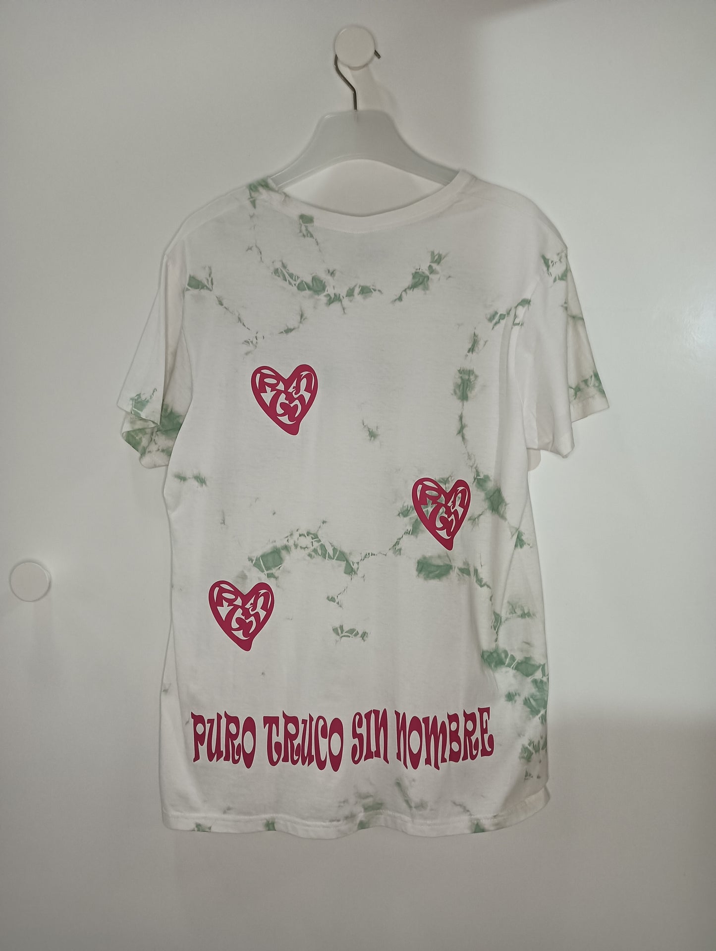 Camiseta Tie Dye Verde Blanco