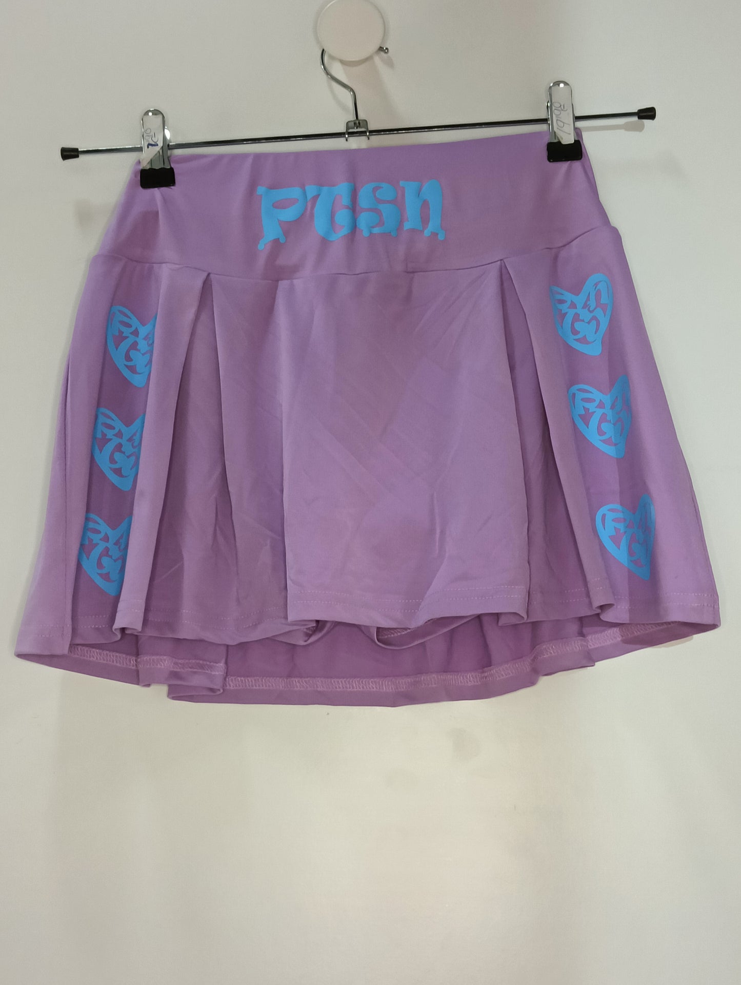 Falda pantalón morada corazon