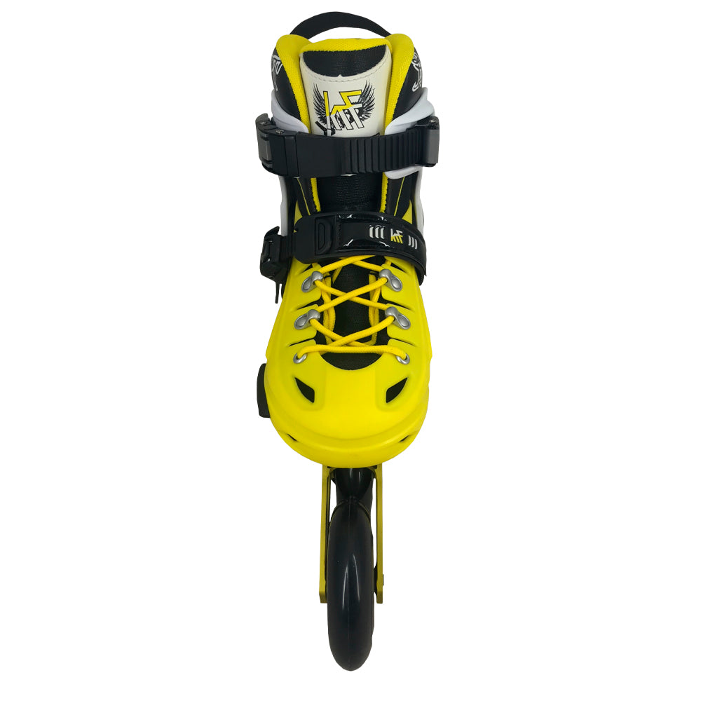 KRF PATÍN FREESKATE AJUSTABLE HARD IMPACT 4x90 AMARILLO