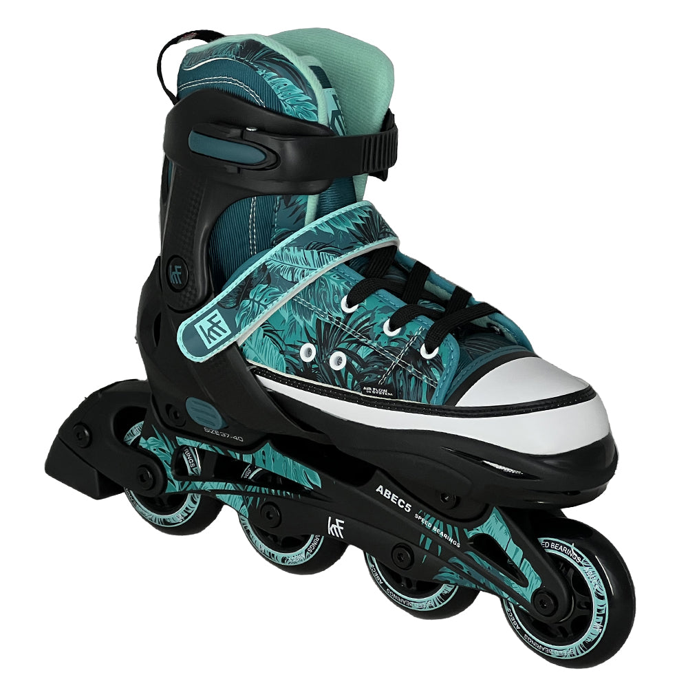 ADJUSTABLE INLINE SKATE JUNGLE GREEN