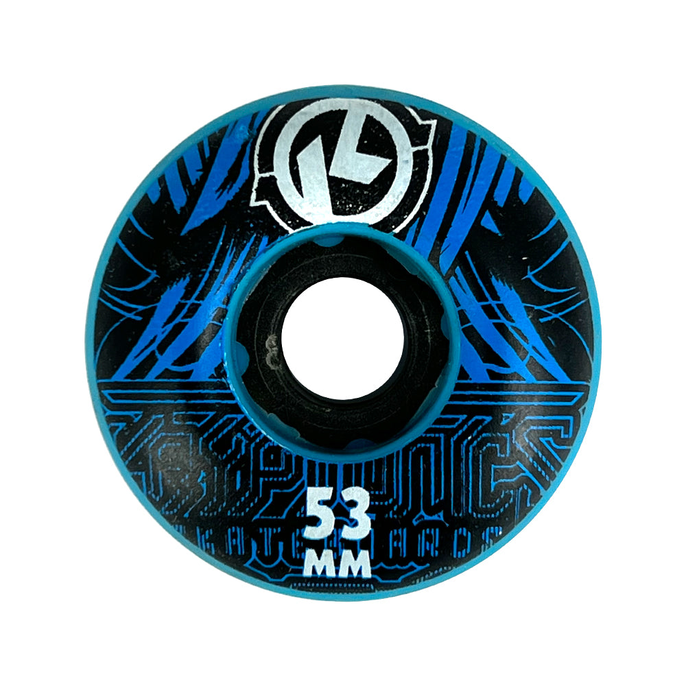 RUEDAS MONOPATIN 53MM PACK 4 UDS. AZUL/NEGRO/AZUL