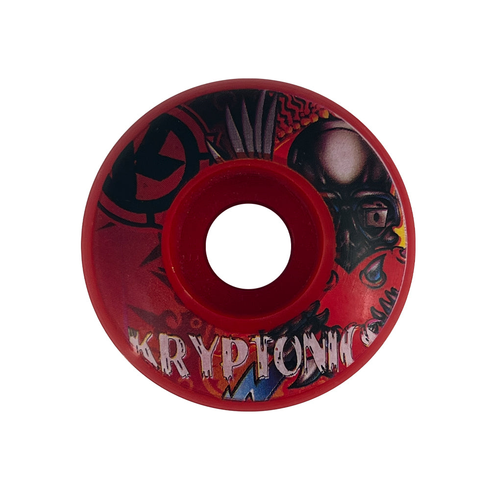 RUEDAS MONOPATIN 52MM PACK 4 UDS. ROJO/ROJO
