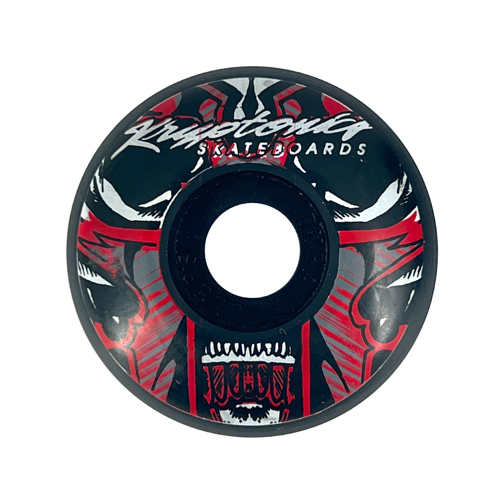 RUEDAS MONOPATIN 53MM PACK 4 UDS. NEGRO/GRIS/ROJO