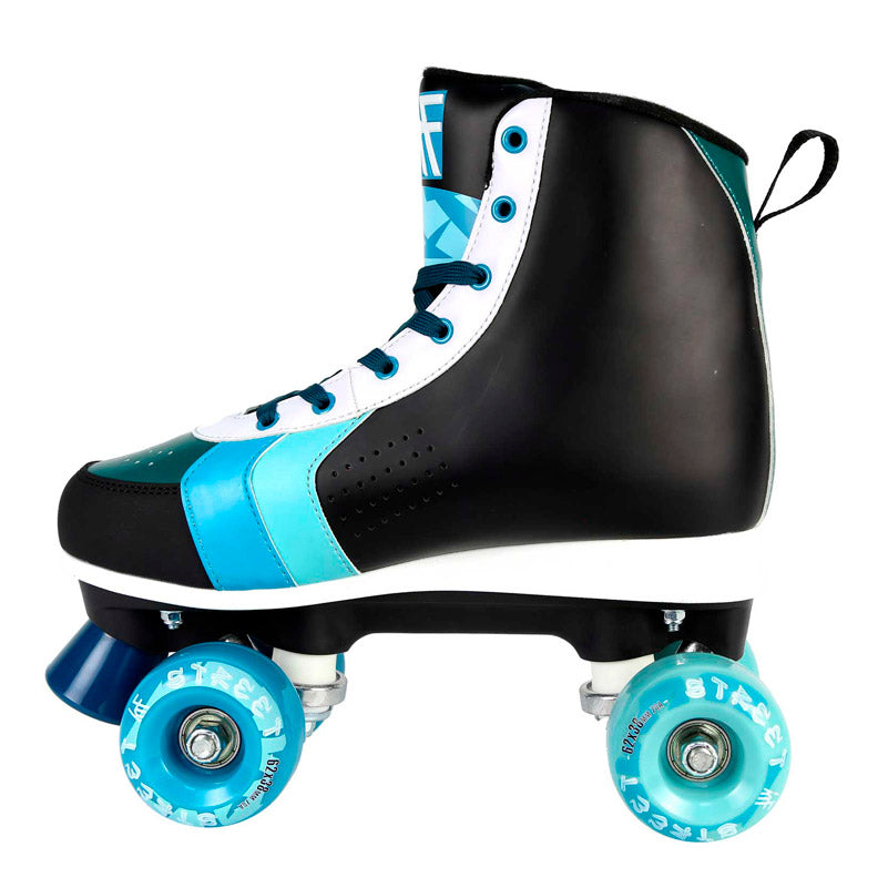 ROLLER STREET COLOR BLACK/BLUE QUAD SKATE