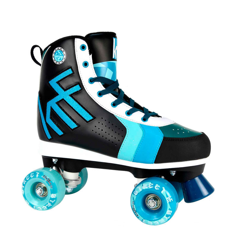 ROLLER STREET COLOR BLACK/BLUE QUAD SKATE