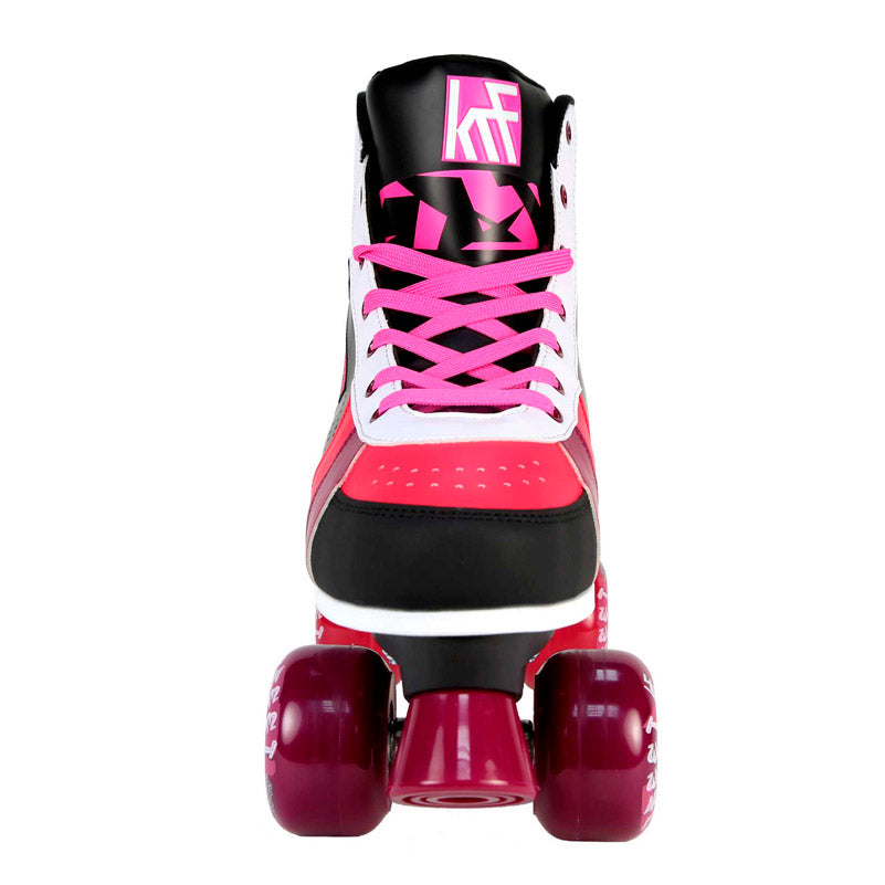 ROLLER STREET COLOR BLACK/PINK QUAD SKATE