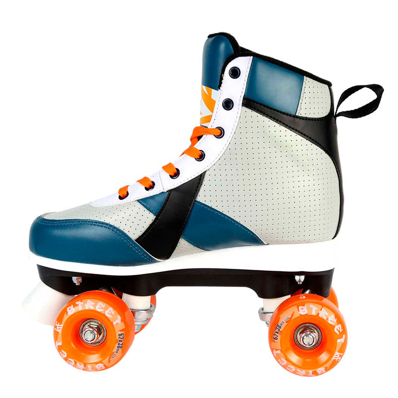GRAY/BLUE STREET PERFORATED ROLLER SKATE