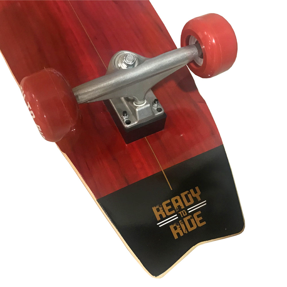 MONOPATIN KRF SURF SKATE READY TO RIDE ROJO