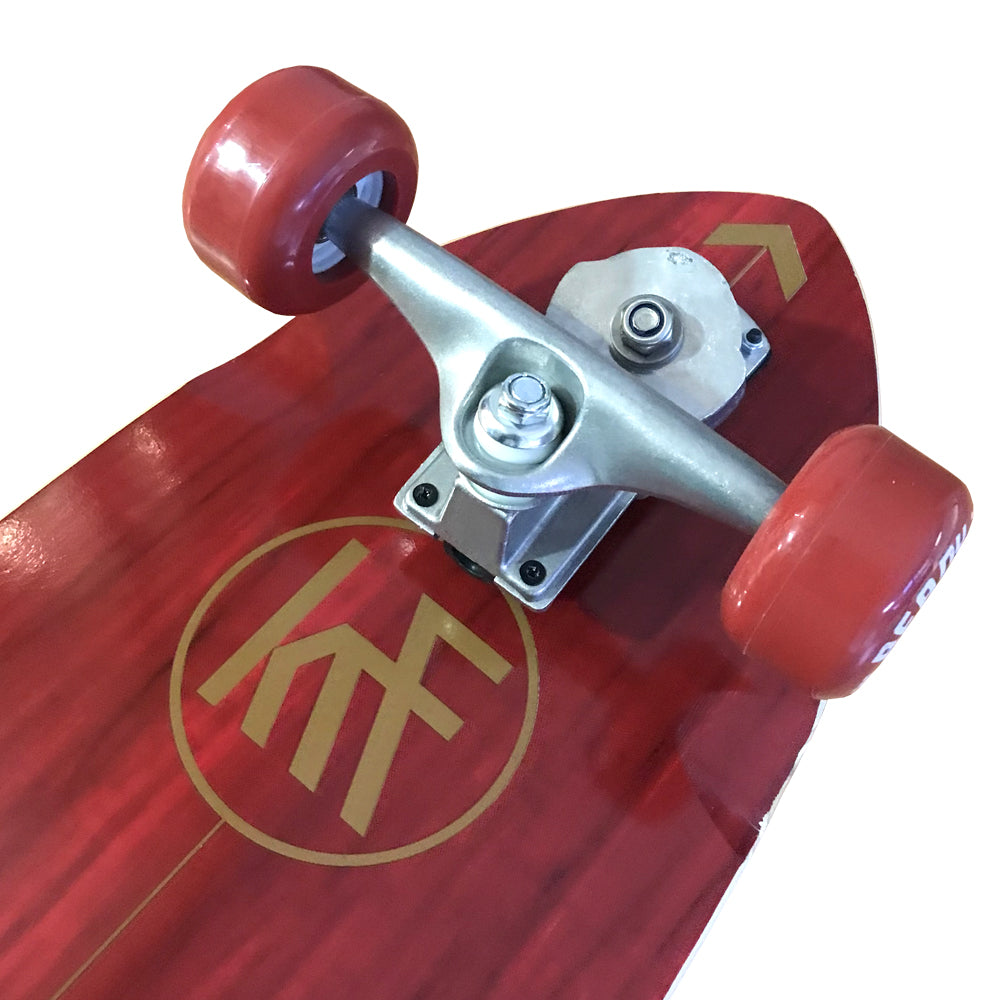 MONOPATIN KRF SURF SKATE READY TO RIDE ROJO
