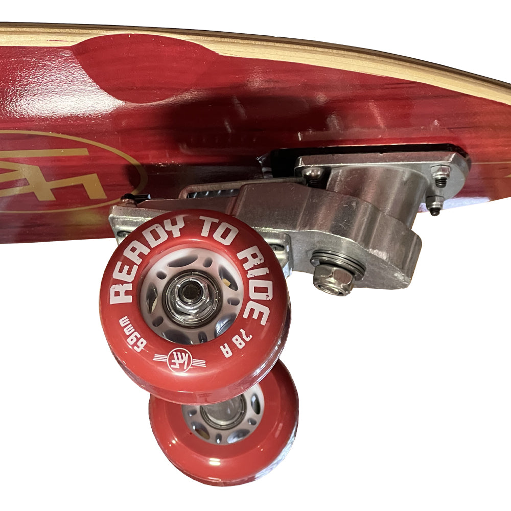 MONOPATIN KRF SURF SKATE READY TO RIDE ROJO