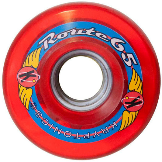KRYPTONICS RUEDA ROLLER ROUTE 65mm-78A TRANS RED (1 UNI)