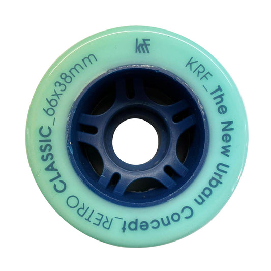 RUEDA PATÍN RETRO 66X38 COLOR AQUAMARINA