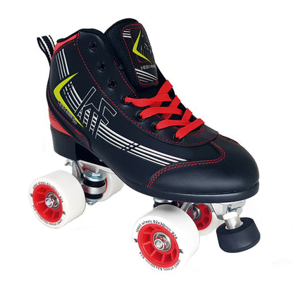 KRF HCK-350 PRO ROLLER QUAD SKATE BLACK/RED