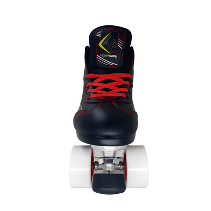 KRF HCK-350 PRO ROLLER QUAD SKATE BLACK/RED