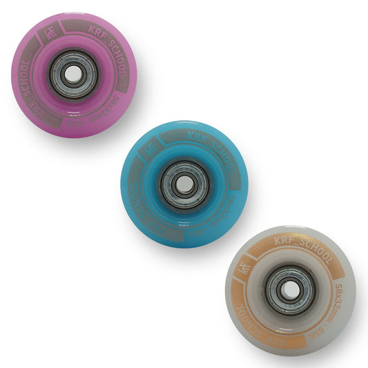 RUEDAS SCHOOL 58X32 MM 85A PUC CON LUCES Y RODAMIENTOS (2 UNI)