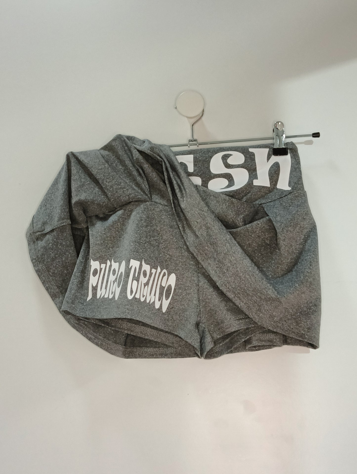 Falda pantalón gris PTSN