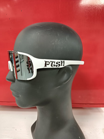 Gafa Casual Blanca Retro open