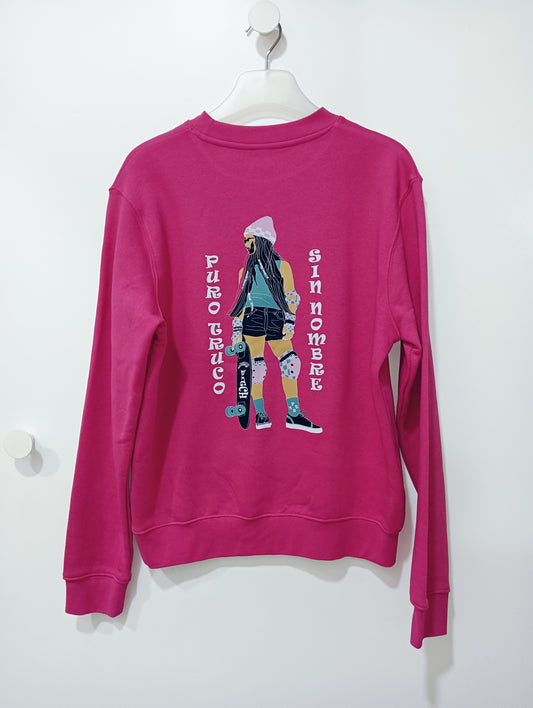 Sudadera Rosa con Dibujo