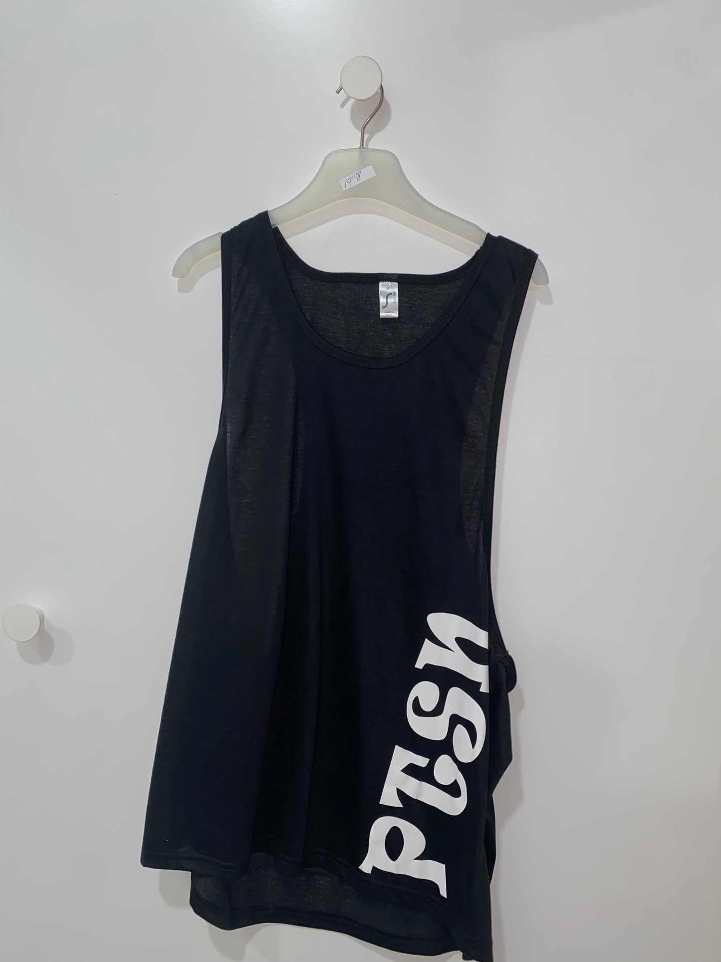 Camiseta sin manga Negro "Esqueleto"