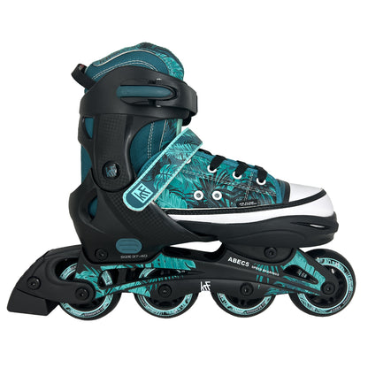 ADJUSTABLE INLINE SKATE JUNGLE GREEN