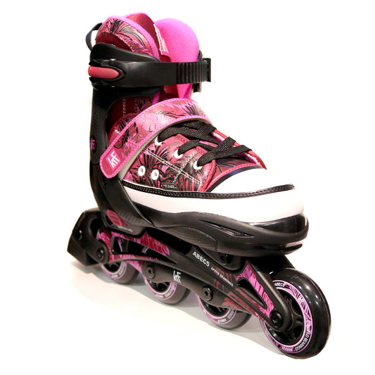 ADJUSTABLE INLINE SKATE JUNGLE PINK