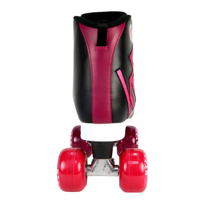 ROLLER STREET COLOR BLACK/PINK QUAD SKATE