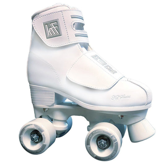 KRF School PPH Velcro White Roller Skate