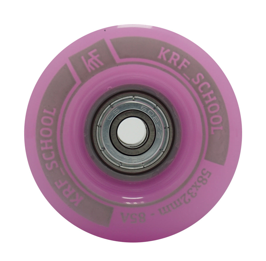 RUEDAS SCHOOL 58X32 MM 85A PUC CON LUCES Y RODAMIENTOS (2 UNI)